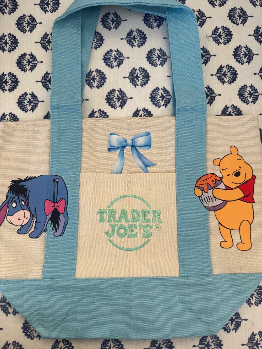 Disney Winnie the Pooh Double Sided Custom Made Trader Joes Mini Tote
